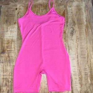 Vibrant Pink Sleeveless Romper
